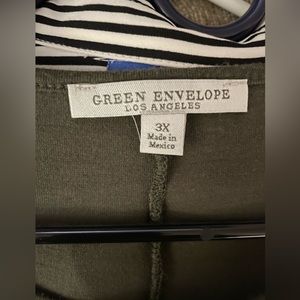 GREEN ENVELOPE LOS ANGELES XXXL SHIRT.